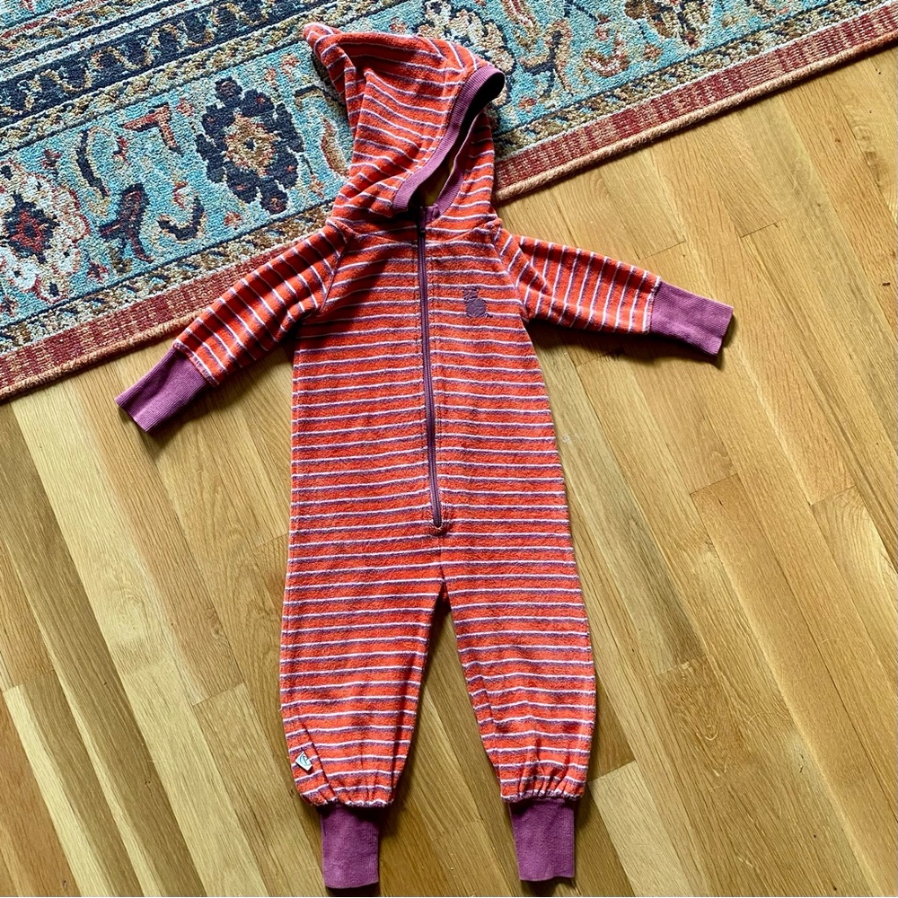 Alba Terry Cloth Hooded Romper